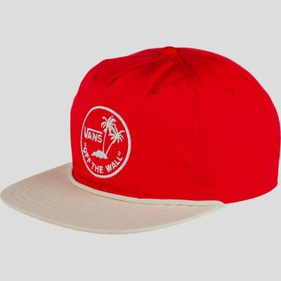Vans Off The Wall Dual Palm Island Red Tan Snapback - Main Image