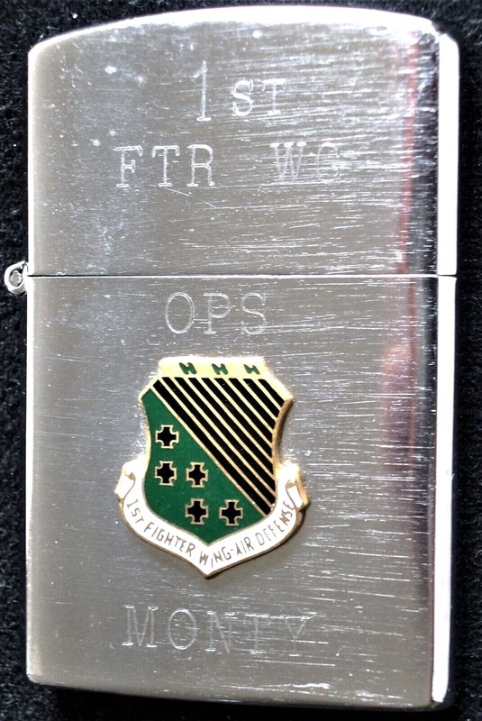 USAF 1st Fighter Wing (AD) "Hilborn-Hamburger" (Thin) Japanese Lighter
