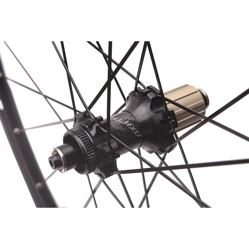 700c Depth 30/40/50mm Road Bike Wheelset Center Lock or Disc Brake 6-Blot Hub - Image 3 of 4