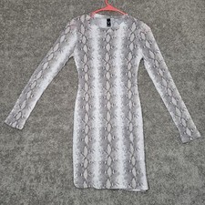 Windsor Snake Scale Print Midi Stretchy Pullover Sweater Dress Size Small