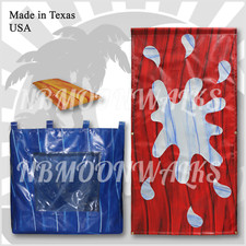 Dunk Tank Accessories Set - Clear Vinyl 18 oz Liner - Splash Backdrop - Seat