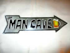  Unique MAN CAVE Metal Arrow Sign 1 - NEW 