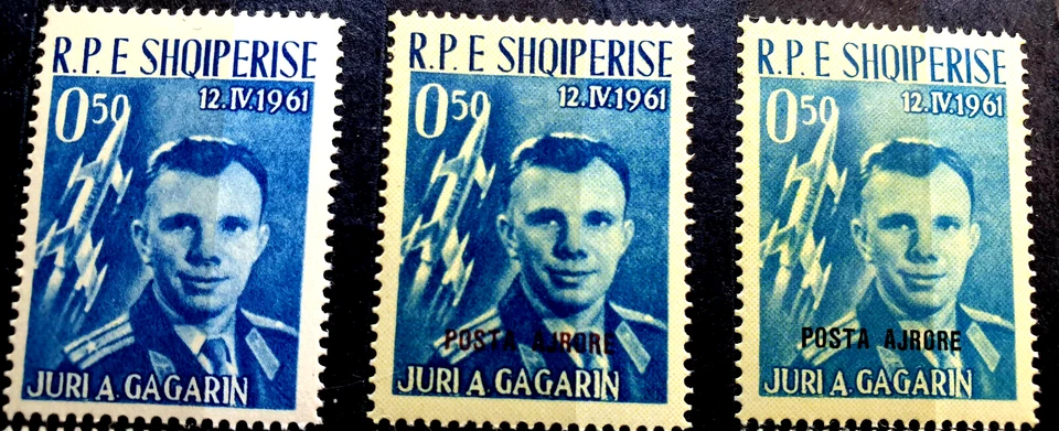 Albania 1962 - MNH - USSR Space - Air Mail 9 Stamps - Full 3 Sets - CV $405.00 - Image 3 of 4