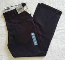 New Men's Dockers Easy Khaki Straight Fit D2 Flat Front Pants Black 466820007