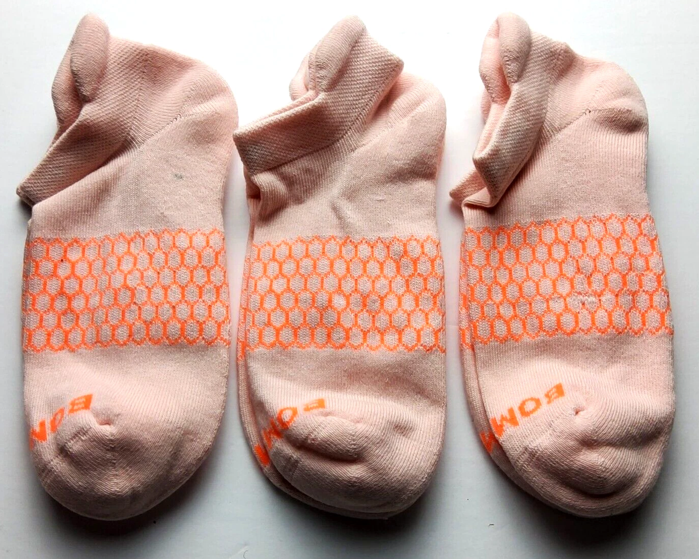 Bombas Solid Ankle Socks ~ Lot of 3 ~ Size Medium