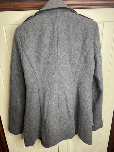Ladies size 10 4 Button Front Military Style Coat - Picture 2 of 5