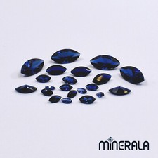 BLUE SAPPHIRE CORUNDUM LAB CREATED MARQUISE 2x4mm-6x12mm FACET GEMSTONE WP027C7