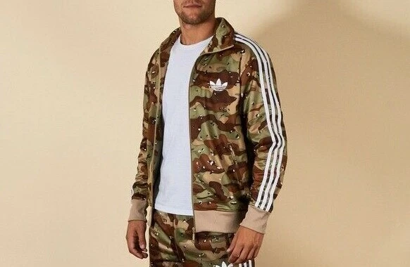 voksen frakke om forladelse Adidas Original Mens Camouflage Jacket Camo Army Military | eBay