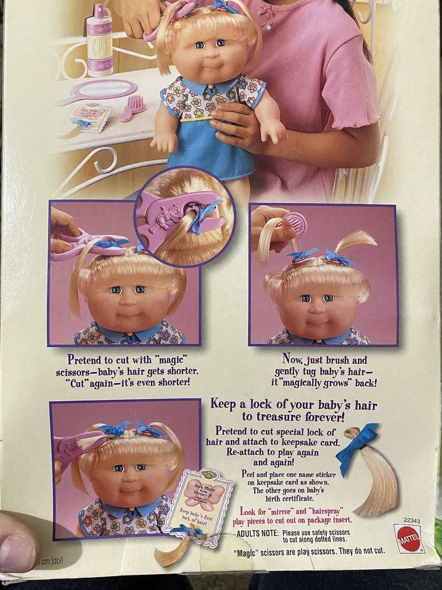 NIB Cabbage Patch Kids Baby's First Haircut Doll Blond Hair Dollie