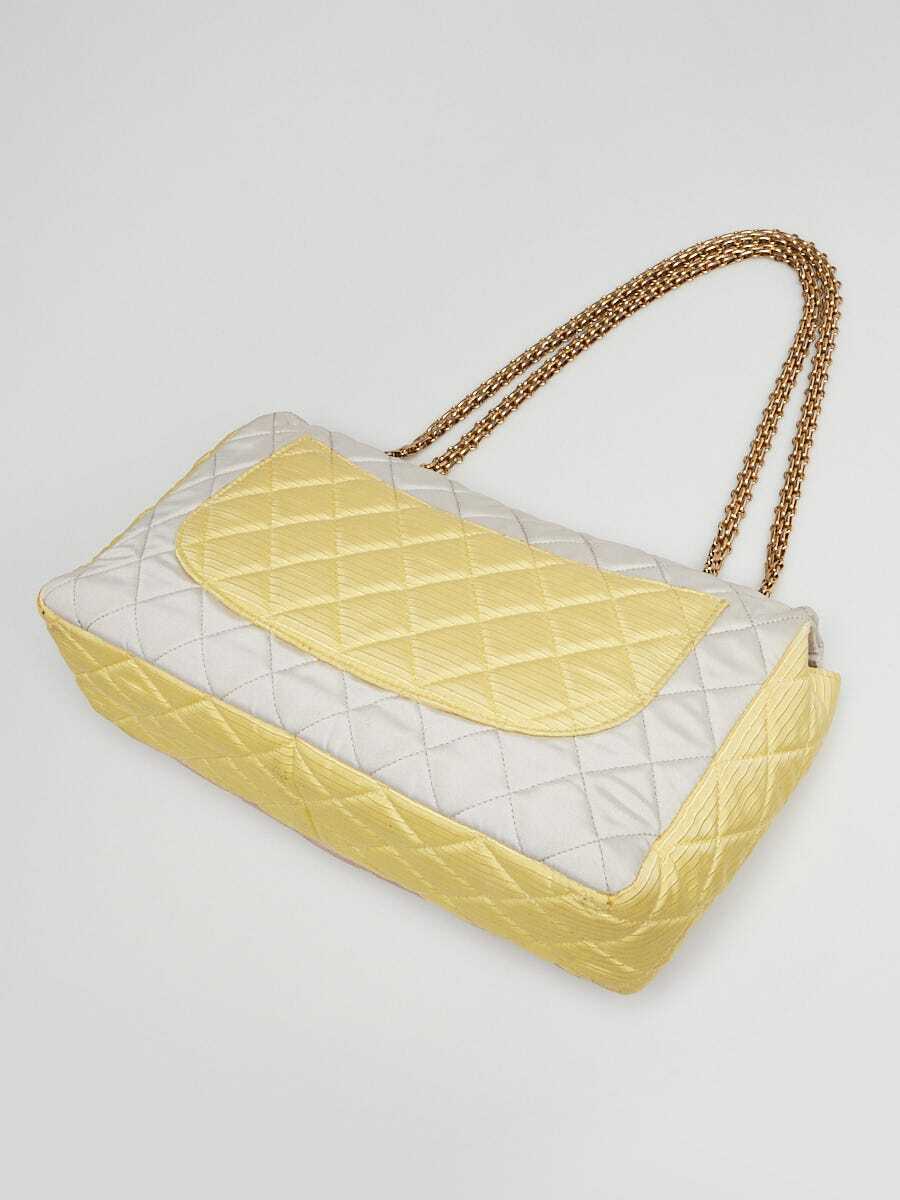Chanel Tricolor Reissue 2.55 Quilted Canvas 227 Jumbo Flap Chanel Tricolor Reissue 2.55 Quilted Canvas 227 Jumbo Flap