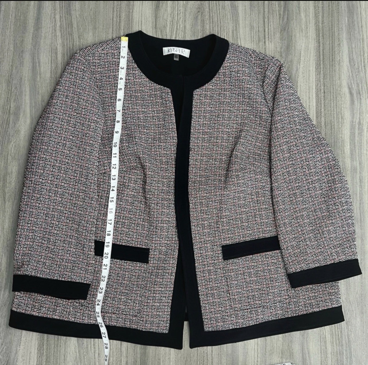 Kasper Women's Plus Size Framed Jacket Patch Pock… - image 5