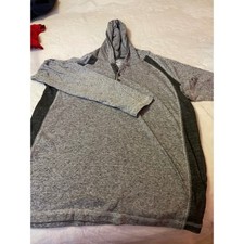 Red Camel Boys XL Henley Hoodie Heather Grey Charcoal Long Sleeve Pullover Shirt