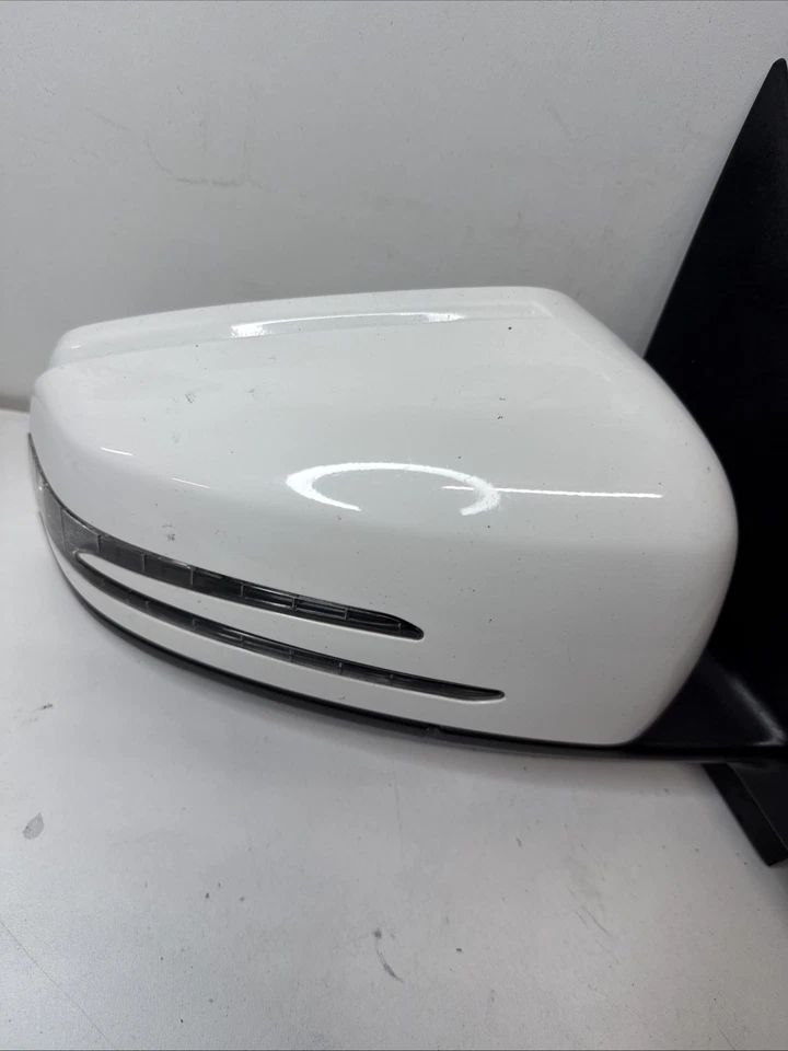 Espejo retrovisor puerta lateral pasajero 10 11 Mercedes W204 C300 C63 AMG R blanco genuino OEM Foto 3 de 4