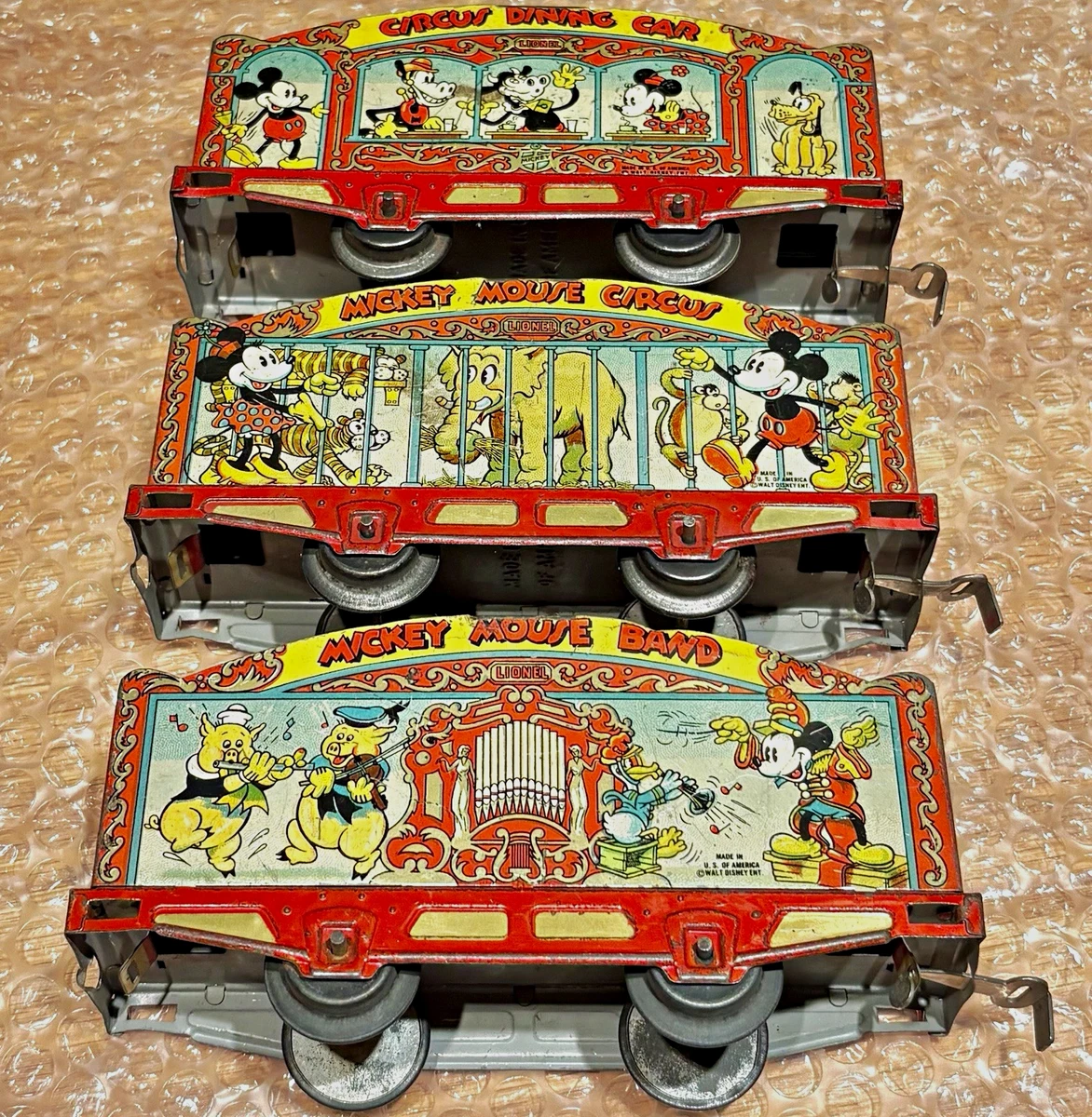 Lionel Mickey Mouse O Scale Model Railroad Freight Cars products