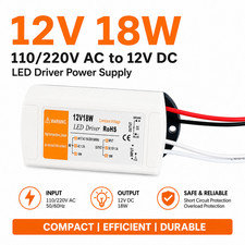 12V LED Driver Power Supply Transformer 240V - DC 12V for LED Lighting PSU
