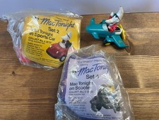 Vintage McDonald s Happy Meal Toy Lot of 3 Mac Tonight 2 Sealed 1 Is Opened