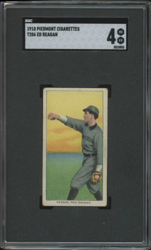 1909 T206 ED REAGAN NNO VG-EX SL PIEDMONT 350 SGC 4 NEW ORLEANS PELICANS