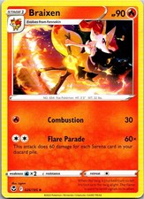 Braixen SWSH12 SWSH12: Silver Tempest 026/195