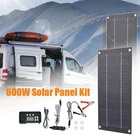 15W Solar Panel Kit 600W 100A MPPT Controller Battery Charger for Boat Car RV