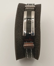 Armband Kautschuk und Stahl Unisex