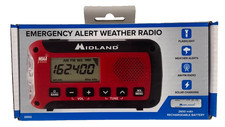 Midland ER50 Emergency Alert Weather Radio AM FM WX Crank Battery Flashlight