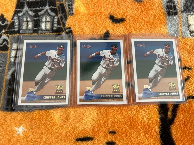 1996 Topps - Chipper Jones #177 Lot Of 3