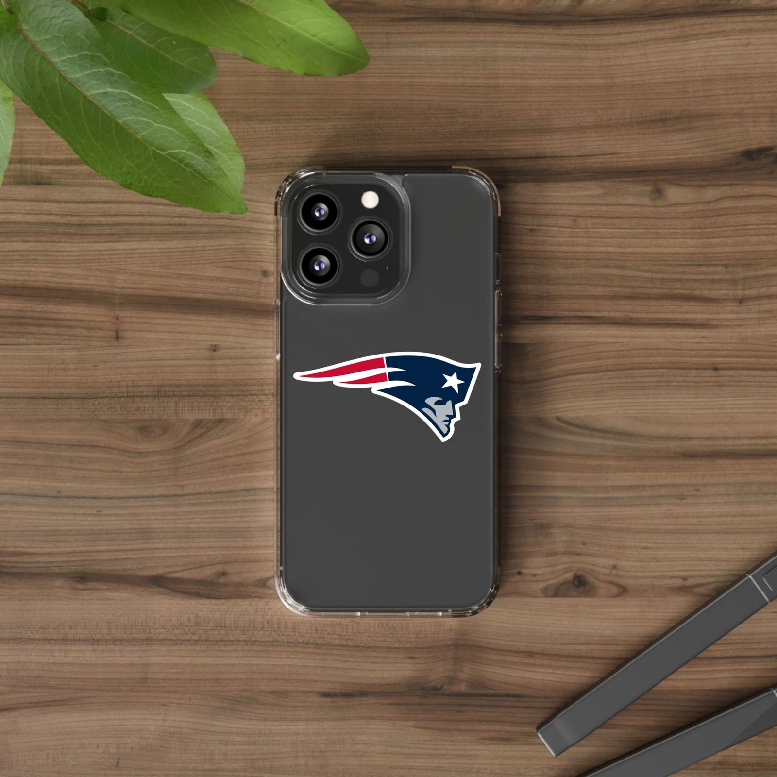 New England Patriots Clear Phone Case for iPhone