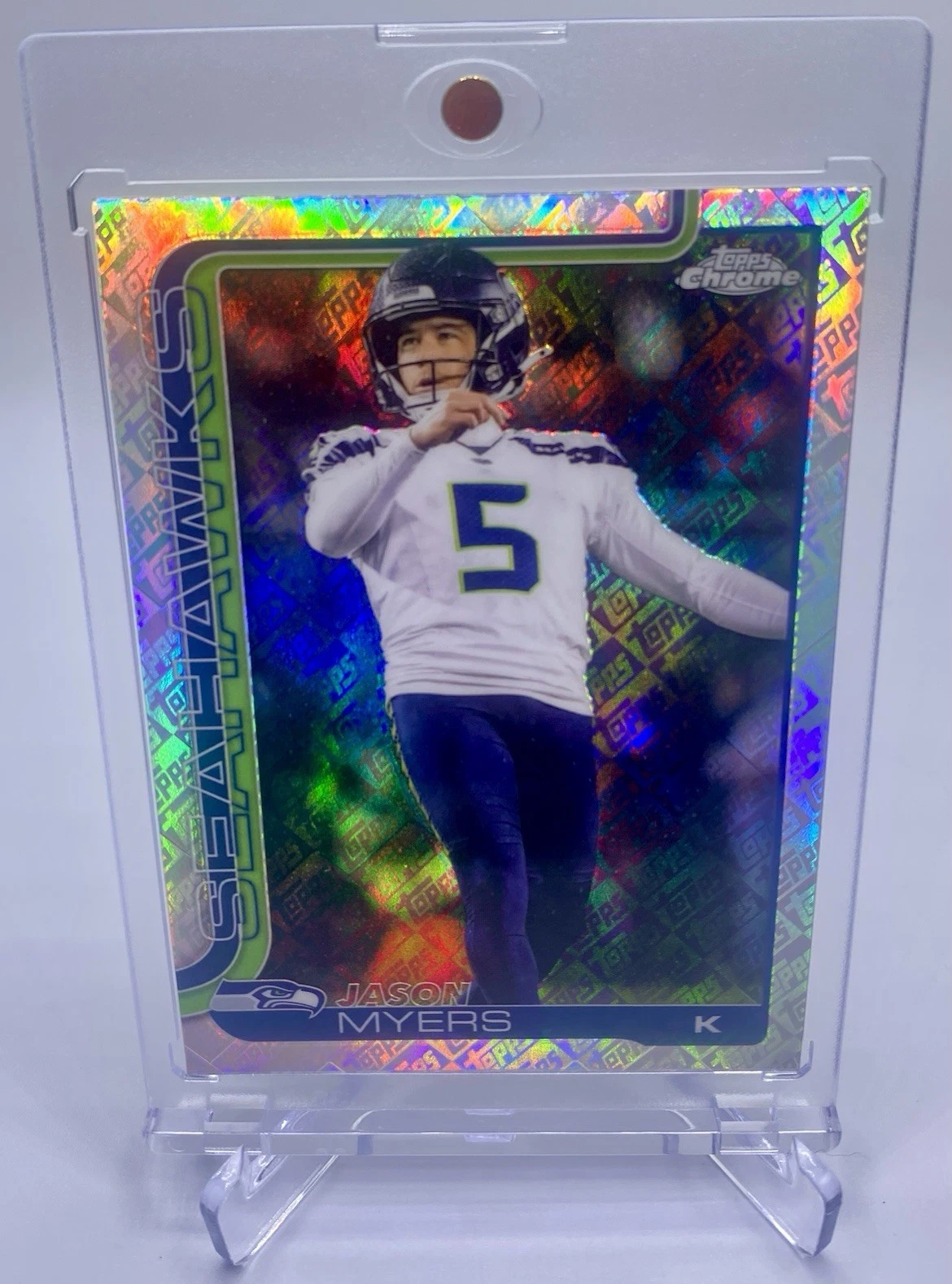 2025 Chrome Fanatics Exclusive Jason Myers #280 Logo Parallel
