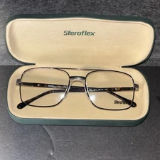 Sferoflex Aviator Frames SF 2263 S711 56 18 145 Brown Silver -Case & Frames Only