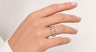 GENUINE DIAMOND DOME RING 10K SOLID ROSE GOLD - Made in USA - Free Appraisal — photo 6