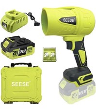 SEESE Cordless Turbo Jet Leaf Blower - 100,000 RPM, 76 MPH, Lightweight SEALED SEESE Cordless Turbo Jet Leaf Blower - 100,000 RPM, 76 MPH, Lightweight SEALED - Image 1