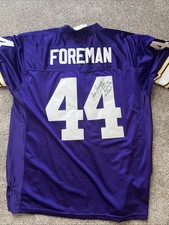Chuck Foreman Signed Minnesota Vikings Jersey 1973 ROY MVP 75,76 2007 ROH JSA