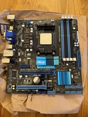 (UNTESTED READ DESC) ASUS M5A78L-M PLUS/USB3 MicroATX AM3+ w/ FX-6300 CPU+COOLER