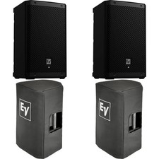 Electro-Voice ZLX-8P-G2 1000W 8-inch Powered Speaker Pair with Covers