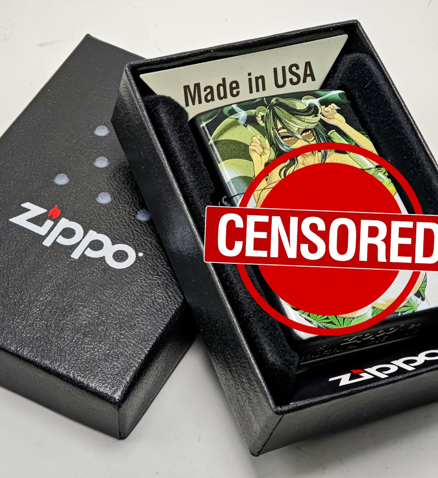 Japón Anime ZIPPO Encendedor Cómics Chica Divertido Manga Estilo Vintage, AMBOS LADOS
