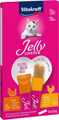Vitakraft Jelly Lovers Katzensnack Huhn & Pute 90g Gelé Leckerli
