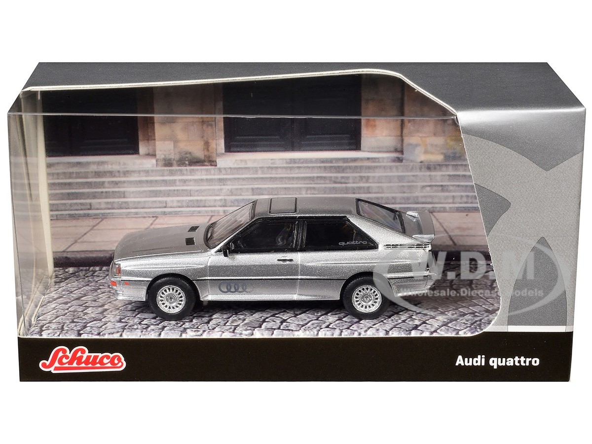 Audi quattro Minichamps Detail cars 3台 AUDI QUATTRO SILVER 1/64 DIECAST MODEL CAR BY SCHUCO & TARMAC T64S