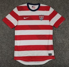 Team USA Soccer Jersey Mens Small Red Nike USMNT Waldo 2012 Home Kit Football