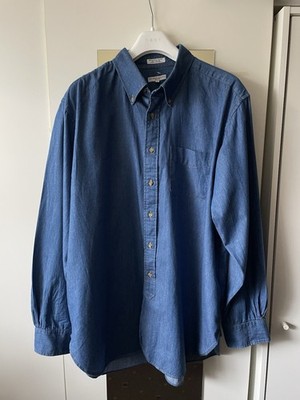 Engineered Garments Chambray Hemd XL Blau Button Down Made in USA Baumwolle