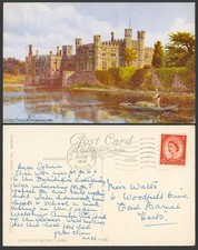 AR Quinton 1959 Old Postcard Leeds Castle Maidstone Kent Castles of Britain 1405