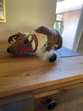 Folkmanis Reindeer Puppet 16” Plush Full Body Christmas Santa Stuffed Animal