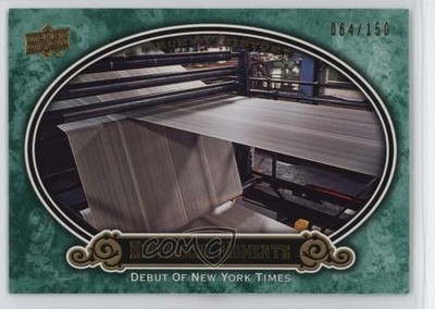 2009 A Piece of History Historical Moments Green 64/150 Debut the NY Times my8