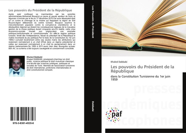 Khaled Dabbabi | Les Pouvoirs Du PréSident De La RéPublique | Taschenbuch (2014)-image