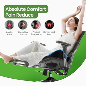 A-Pce Ergonomic Seat Cushion -Large Memory Foam Cushion for Office Chair- Sci...