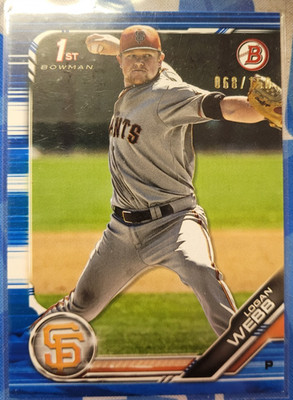2019 - BOWMAN PROSPECT - BLUE PARALLEL - BP-79 -LOGAN WEBB /150