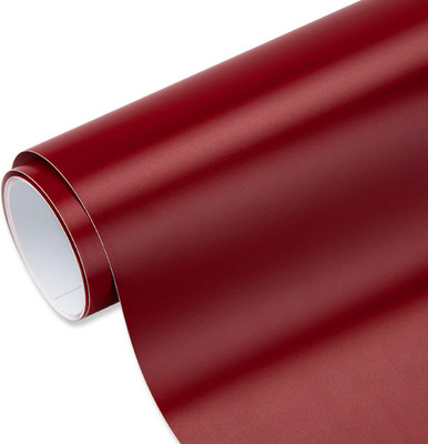 Wine Red Adhesive Vinyl Roll 12'' X10Ft Matte Red Permanent Vinyl for Home Decor,