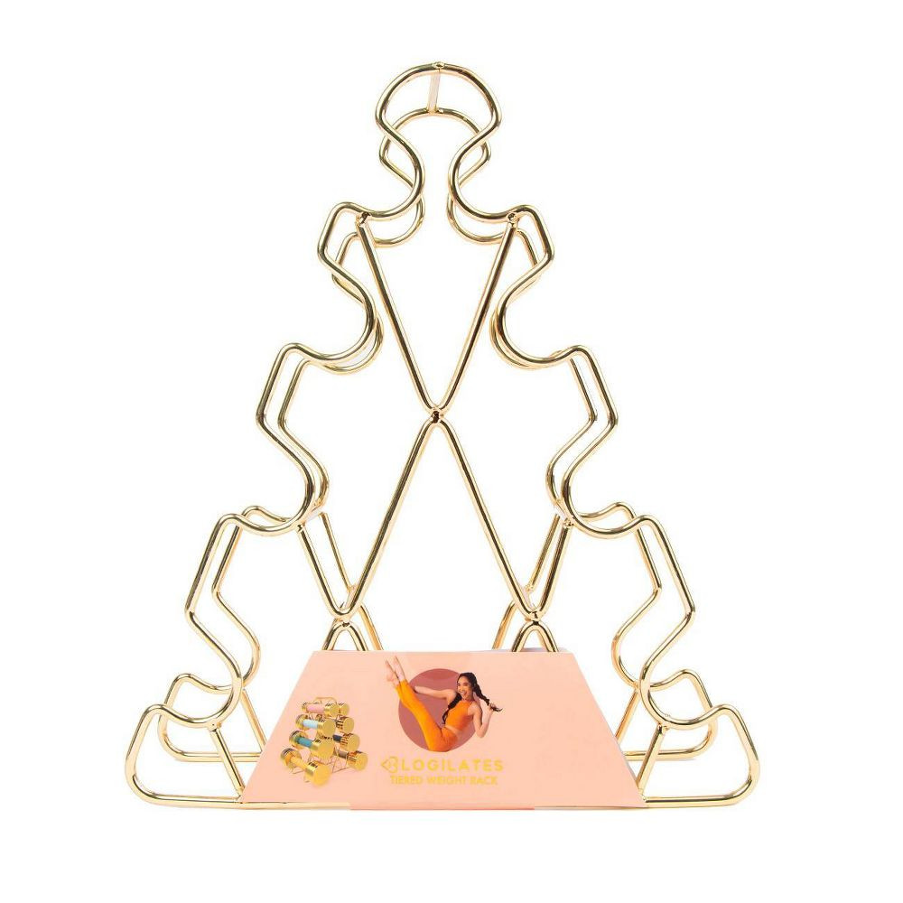 Blogilates Взрослые Женщины Мужчины Фитнес Пилатес Силовая стойка 4-уровневый Золотой органайзер