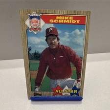 Topps 1987 Mike Schmidt All Star 1986 NL Leaders Phillies MLB #597 Baseball Card