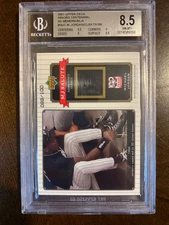 2001 UD Minors Centennial Memorabilia #MJC Michael Jordan Cleats /100 BGS 8.5