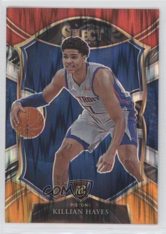 2020 Panini Select Concourse Red White Orange Flash Prizm Killian Hayes #67 0zb7